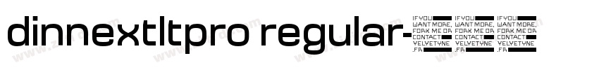 dinnextltpro regular字体转换